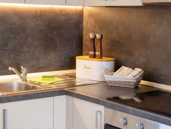 Detailansicht Küche im Mobile Home