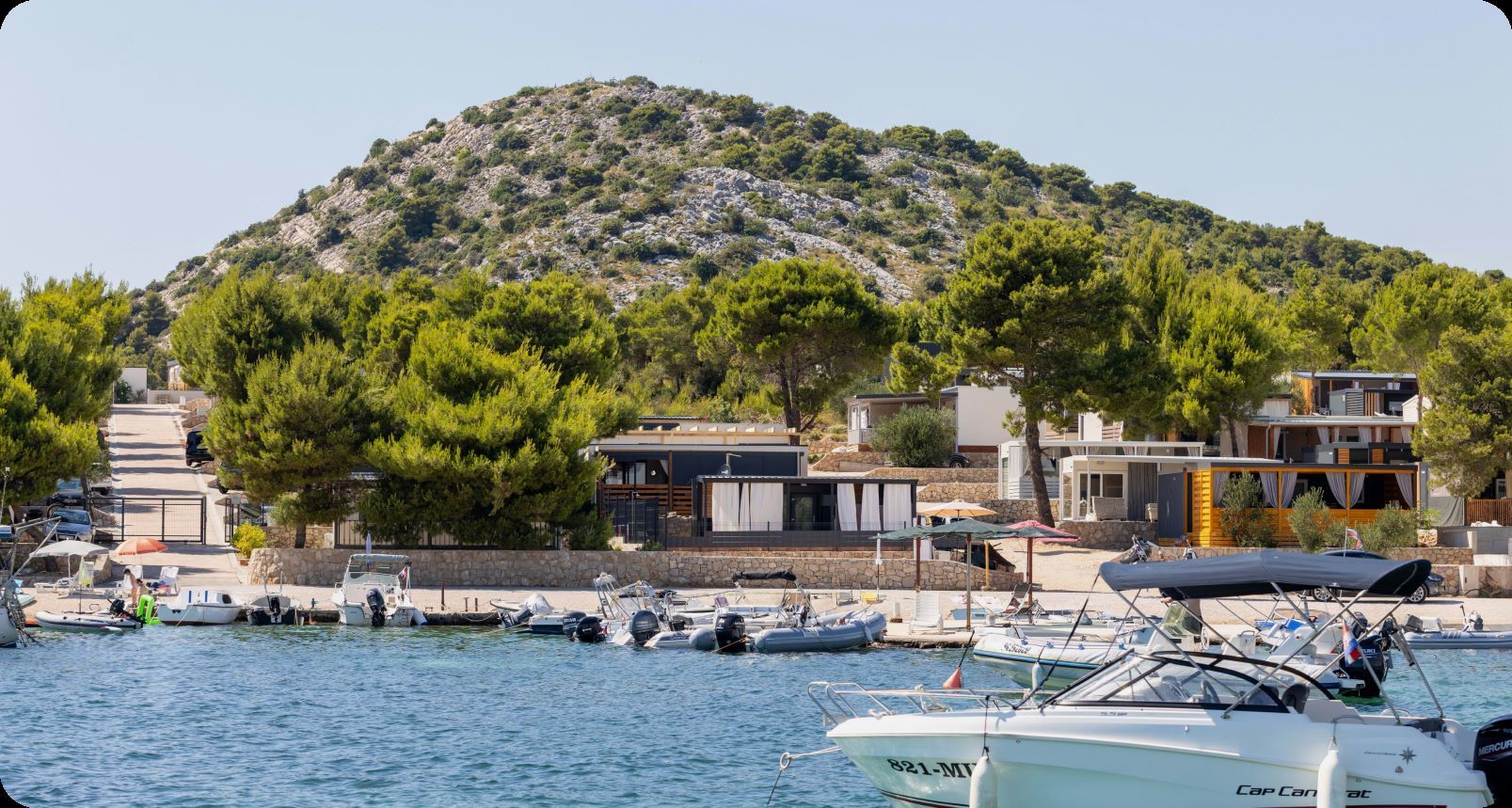 Mobile Homes am Campingplatz Dalmatino in Drage, Kroatien